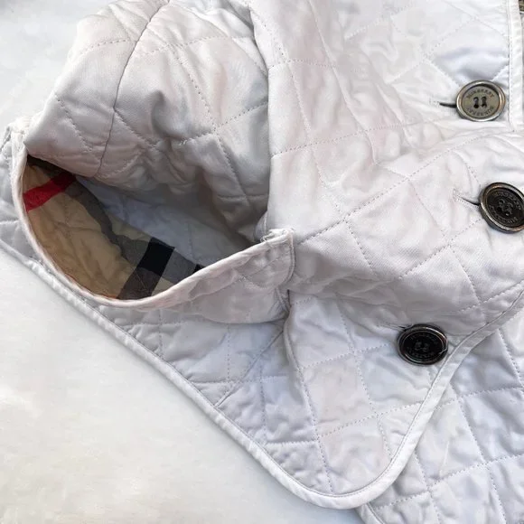 Auc BURBERRY LONDON white nova check quilted jacket S - Picture 12 of 14